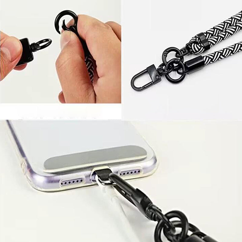 7mm Phone Lanyard Adjustable Nylon Neck Strap with Tether Tab 7mm Phone Lanyard Adjustable Nylon Neck Strap with Tether Tab